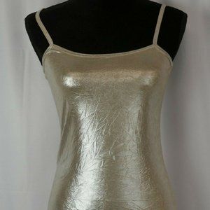 Faquette Gold Camisole Tank Small